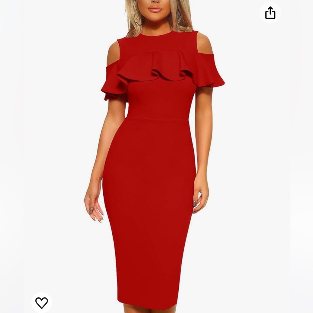 MIZOCI- COLD SHOULDER DRESS